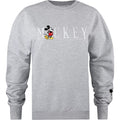 Heather Grey - Front - Disney Womens-Ladies Mickey Mouse Embroidered Sweatshirt