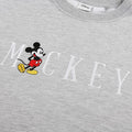 Heather Grey - Side - Disney Womens-Ladies Mickey Mouse Embroidered Sweatshirt