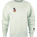 Sage - Front - Disney Womens-Ladies Mickey Mouse Embroidered Sweatshirt