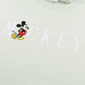 Sage - Side - Disney Womens-Ladies Mickey Mouse Embroidered Sweatshirt