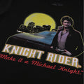Black - Side - Knight Rider Mens Make It A Michael Knight T-Shirt