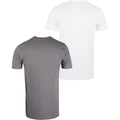 White-Grey - Back - Guinness Mens Logo T-Shirt (Pack of 2)