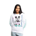 White - Side - Disney Womens-Ladies Mickey Mouse Retro Sweatshirt