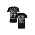 Black-White-Blue - Front - AC-DC Mens Cotton T-Shirt (Pack of 2)