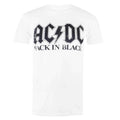 White - Front - AC-DC Mens Back In Black T-Shirt