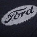 Navy - Side - Ford Mens Logo Heather T-Shirt