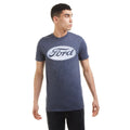 Navy - Lifestyle - Ford Mens Logo Heather T-Shirt