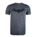 Dark Heather - Front - Batman Mens Logo Heather T-Shirt