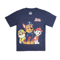 Navy-Brown-Yellow - Front - Paw Patrol Childrens-Kids Group T-Shirt