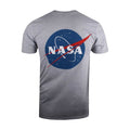 Sports Grey - Back - NASA Mens Core Logo Marl T-Shirt