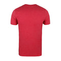 Red Heather - Back - Budweiser Mens Label T-Shirt