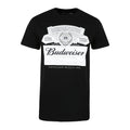 Black - Front - Budweiser Mens Label T-Shirt
