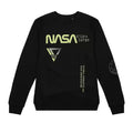 Black - Front - NASA Womens-Ladies Globe Sweatshirt