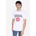 White - Side - Dungeons & Dragons Mens D20 T-Shirt