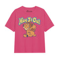 Fuchsia - Front - Garfield Girls Hug It Out T-Shirt