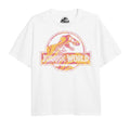 White - Front - Jurassic Park Girls Logo T-Shirt