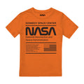 Orange - Front - NASA Boys Mono Kennedy T-Shirt