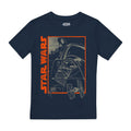 Navy - Front - Star Wars Boys Darth Vader T-Shirt
