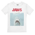 White - Front - Jaws Boys Movie Poster T-Shirt