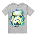 Sports Grey - Front - Star Wars Boys Trooper Sketch T-Shirt