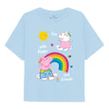 Light Blue - Front - Peppa Pig Girls Rainbows & Friends Long-Sleeved T-Shirt
