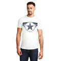 White - Side - Captain America Mens Logo T-Shirt