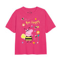 Fuchsia - Front - Peppa Pig Girls Bee Happy T-Shirt