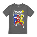 Charcoal - Front - Power Rangers Boys Trio T-Shirt