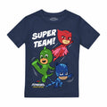 Navy - Front - PJ Masks Boys Super Team! T-Shirt