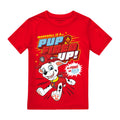 Red - Front - Paw Patrol Boys Pup Fired Up Marshall T-Shirt