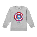 Sports Grey - Front - Captain America Childrens-Kids Drip Shield Sweatshirt