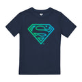 Navy - Front - Superman Boys Arcade Logo T-Shirt