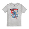 Heather Grey - Front - Superman Boys Wall Break T-Shirt