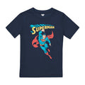 Navy - Front - Superman Boys Superhero T-Shirt