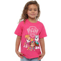 Fuchsia - Side - Paw Patrol Girls Skye, Justice & Everest Logo T-Shirt
