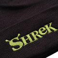 Black - Side - Shrek Mens Logo Beanie