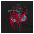 Black - Back - Spider-Man Mens Glitch T-Shirt