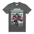 Charcoal - Front - Star Wars Mandalorian Mens Signed Up For T-Shirt