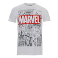 White - Front - Marvel Mens Comic T-Shirt