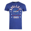 Metro Blue - Front - NASA Mens 1969 T-Shirt