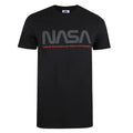 Black - Front - NASA Mens Insignia T-Shirt