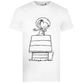 White - Front - Peanuts Mens Snoopy Kennel T-Shirt