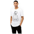 White - Side - Peanuts Mens Snoopy Kennel T-Shirt