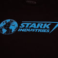 Black-Blue - Side - Marvel Mens Stark Industries Logo T-Shirt