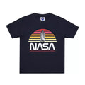 Navy - Front - NASA Boys Sunset T-Shirt