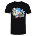 Black - Front - Sonic The Hedgehog Mens Embroidered T-Shirt