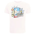 White - Front - Sonic The Hedgehog Mens Embroidered T-Shirt