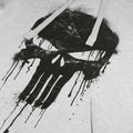 Grey - Side - The Punisher Mens Skull Heather Hoodie