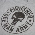 Heather Grey-Black - Side - The Punisher Mens One Man Army Hoodie