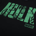 Black-Green - Side - Hulk Mens Text T-Shirt